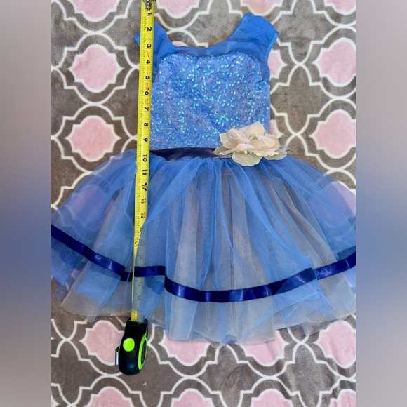 Weissman Recital Dress Periwinkle Blue Tulle Sequin Style 14401 Size SC (6/6X) - Picture 8 of 9
